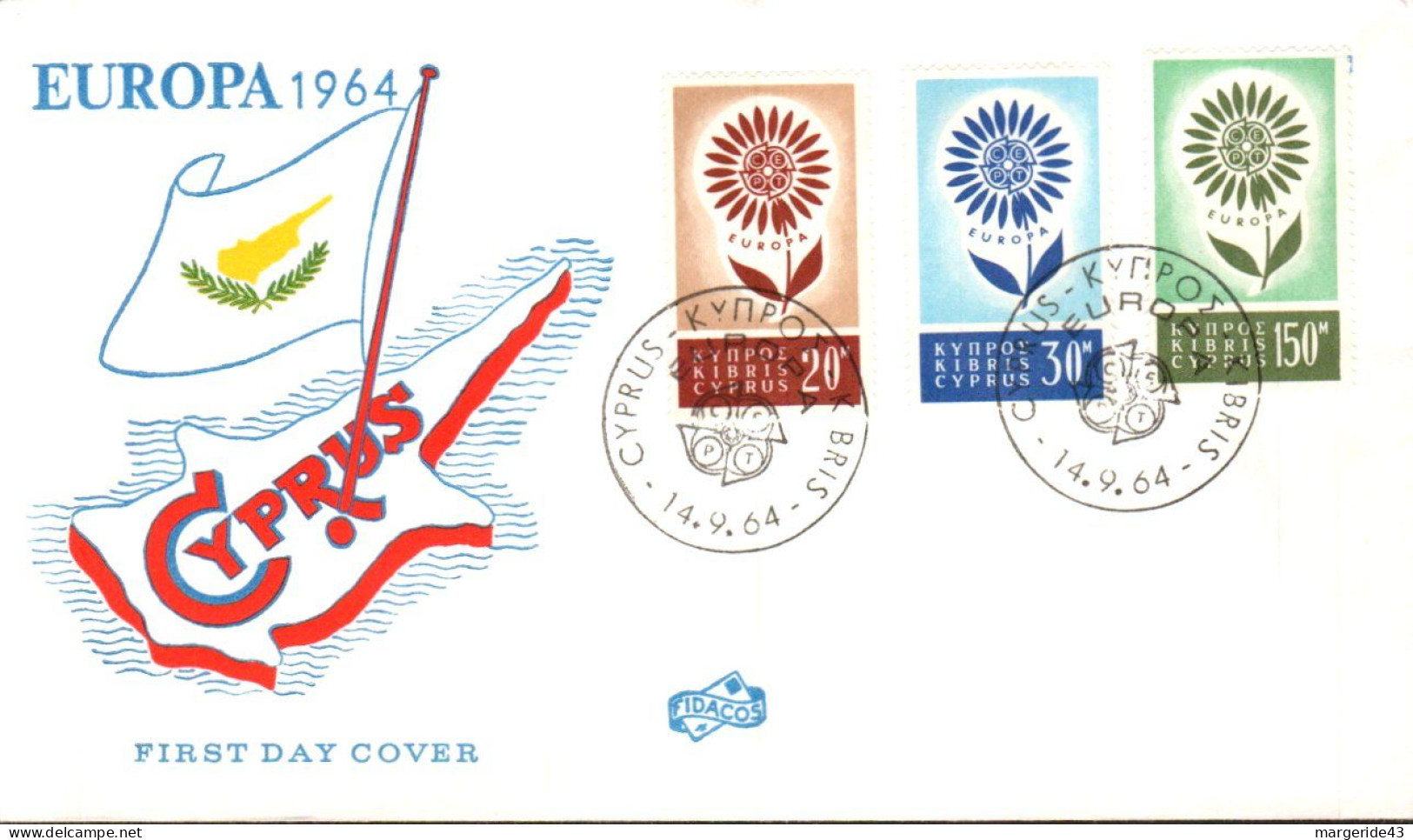 EUROPA 1964  CHYPRE FDC - 1964