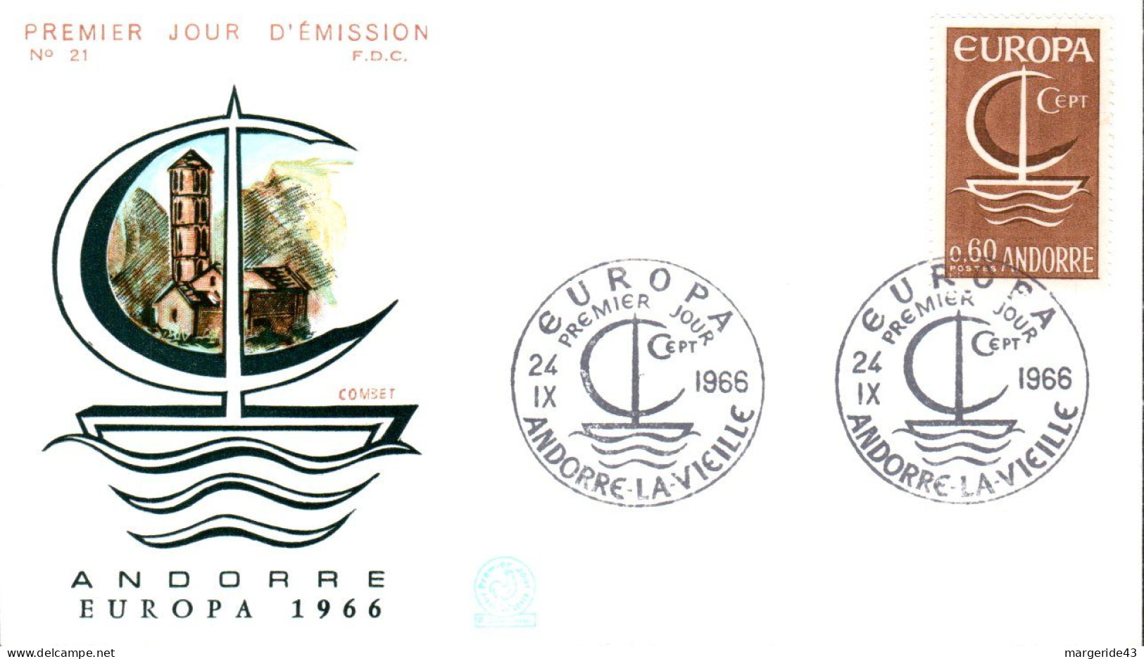 EUROPA 1966 ANDORRE FDC - 1966