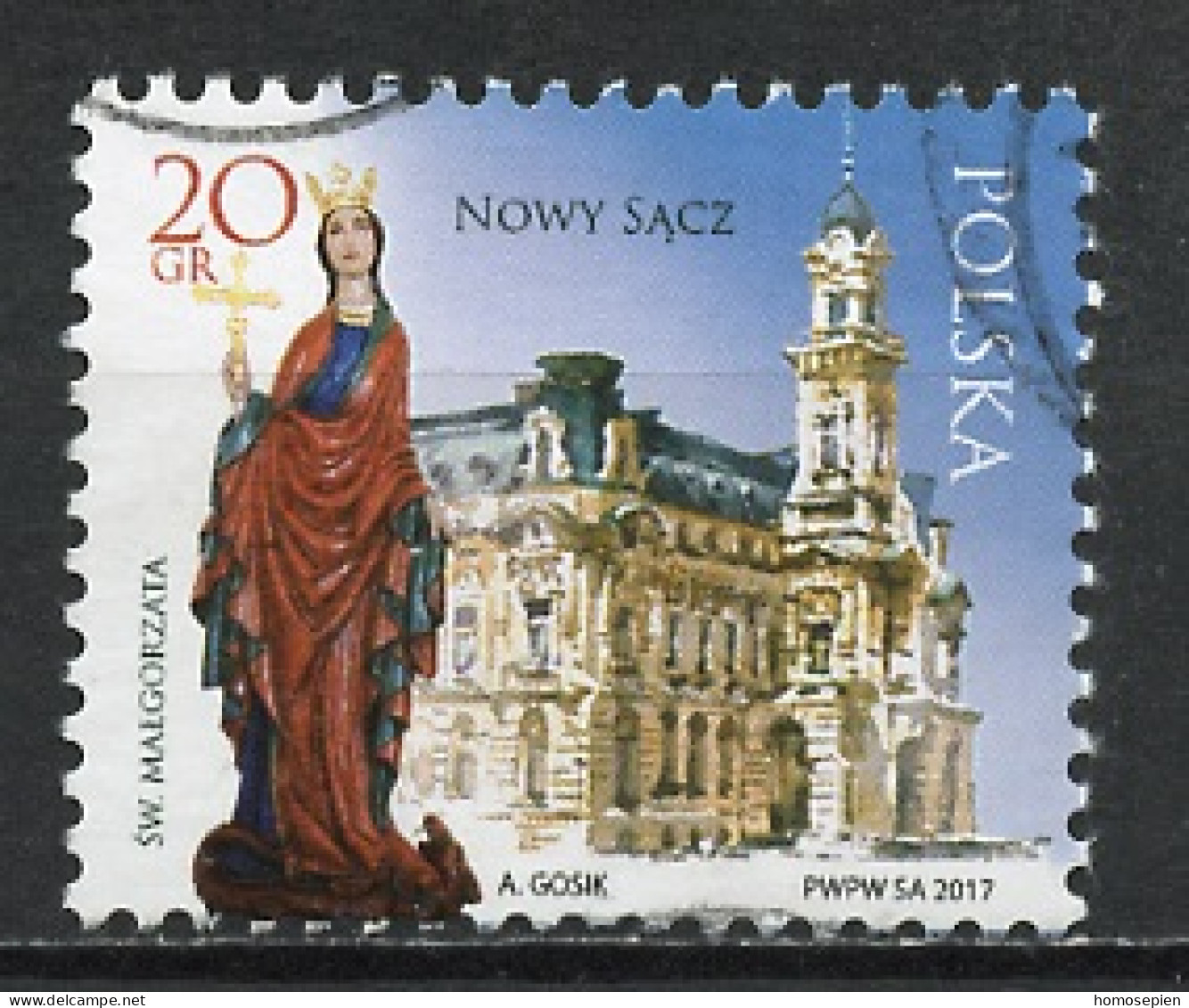 Pologne - Poland - Polen 2017 Y&T N°(2) - Michel N°4956 (o) - 20g Nowy Sacz - Used Stamps