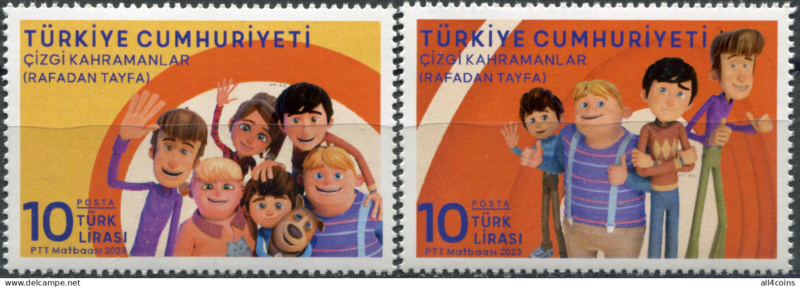 Turkey 2023. Cartoons - Rafadan Tayfa (MNH OG) Set Of 2 Stamps - Unused Stamps