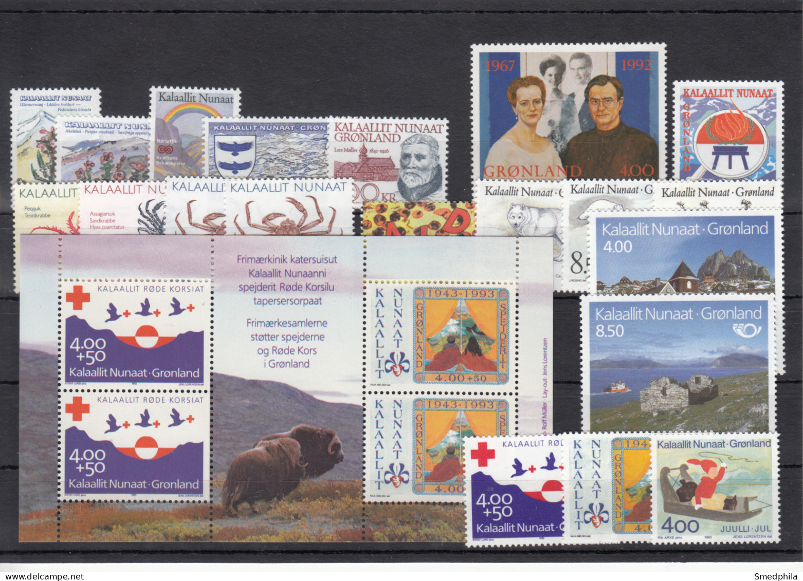 Greenland 1992-1993 - Full Year MNH ** - Full Years