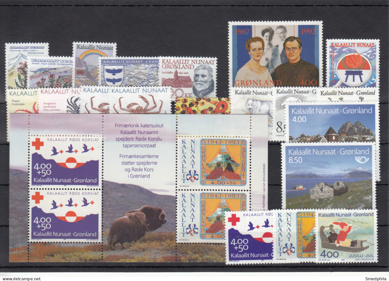 Greenland 1992-1993 - Full Year MNH ** - Années Complètes