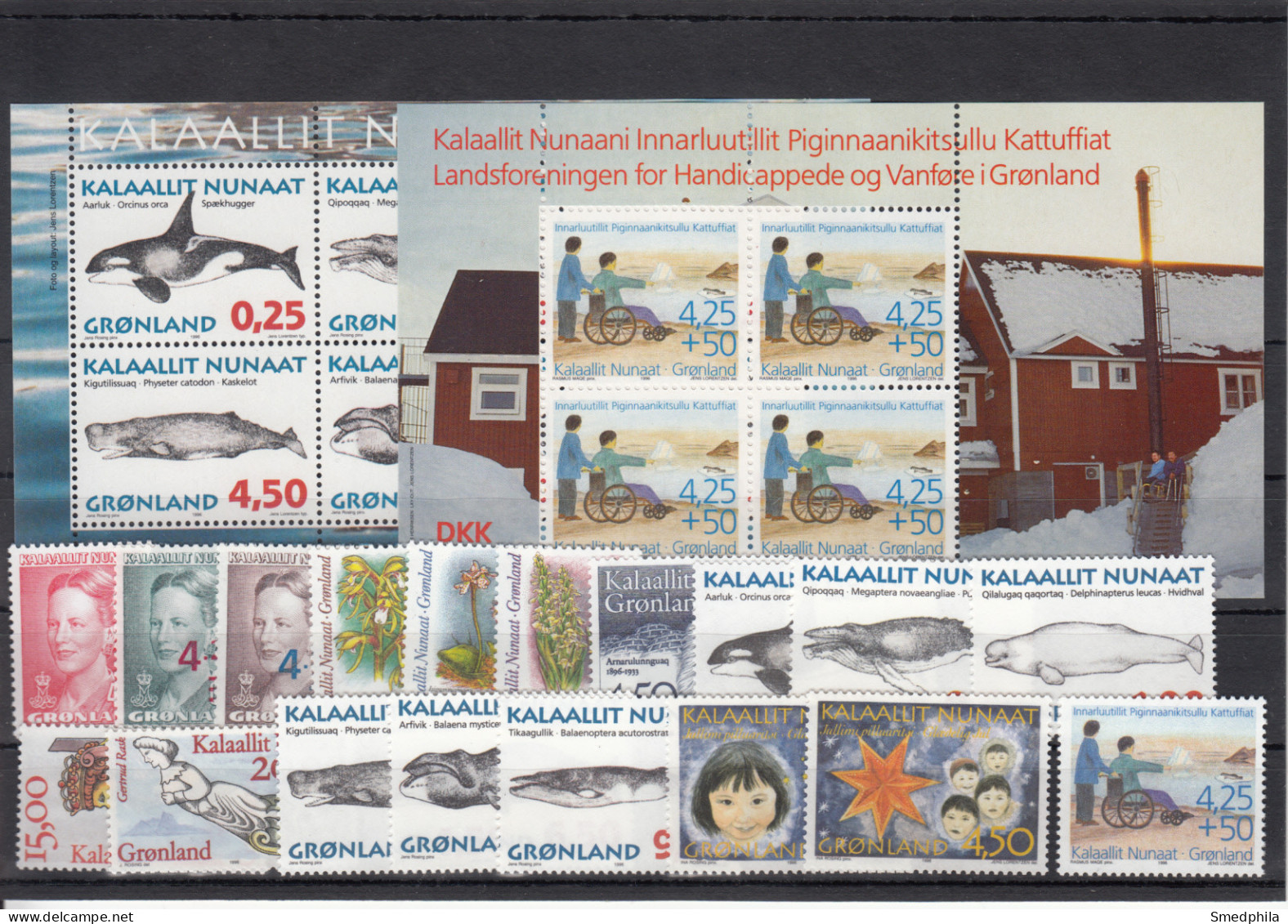 Greenland 1996 - Full Year MNH ** - Komplette Jahrgänge