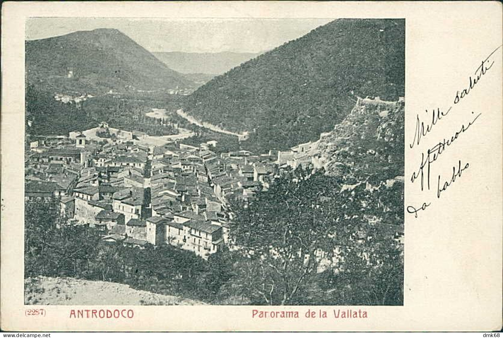 ANTRODOCO ( RIETI ) PANORAMA DELLA VALLATA - SPEDITA 1903 (20317) - Rieti