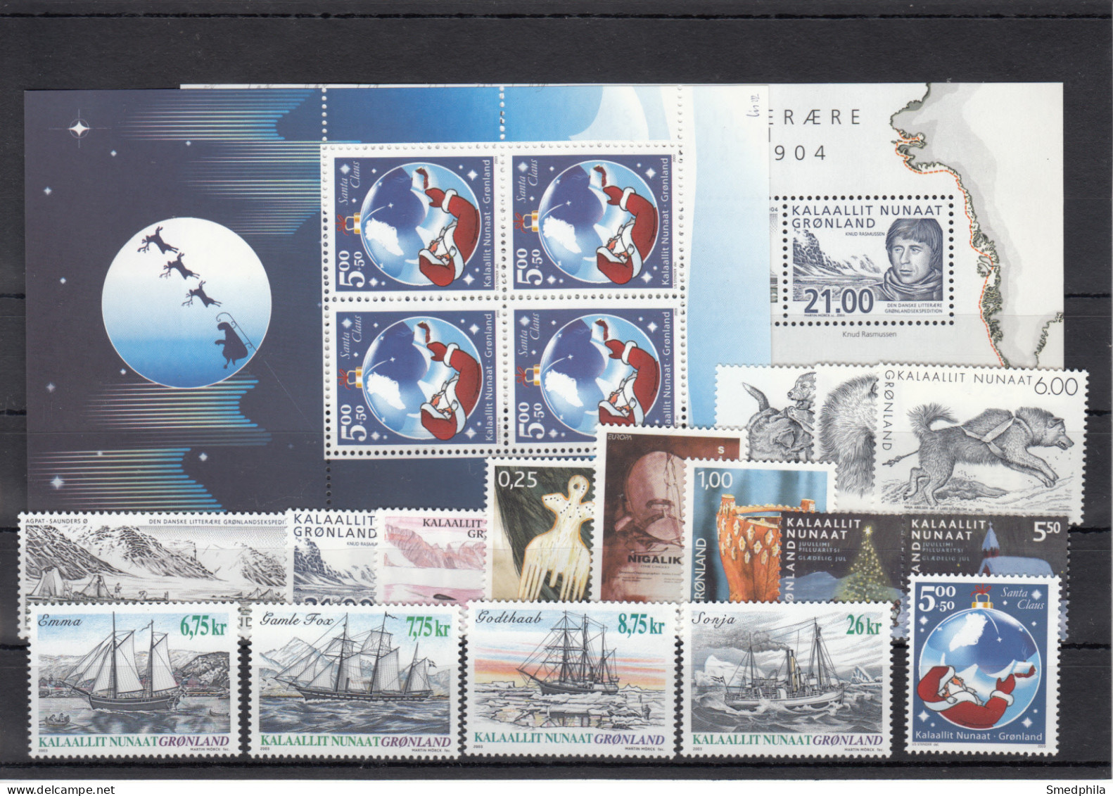 Greenland 2003 - Full Year MNH ** Excluding Self-Adhesive Stamps - Années Complètes