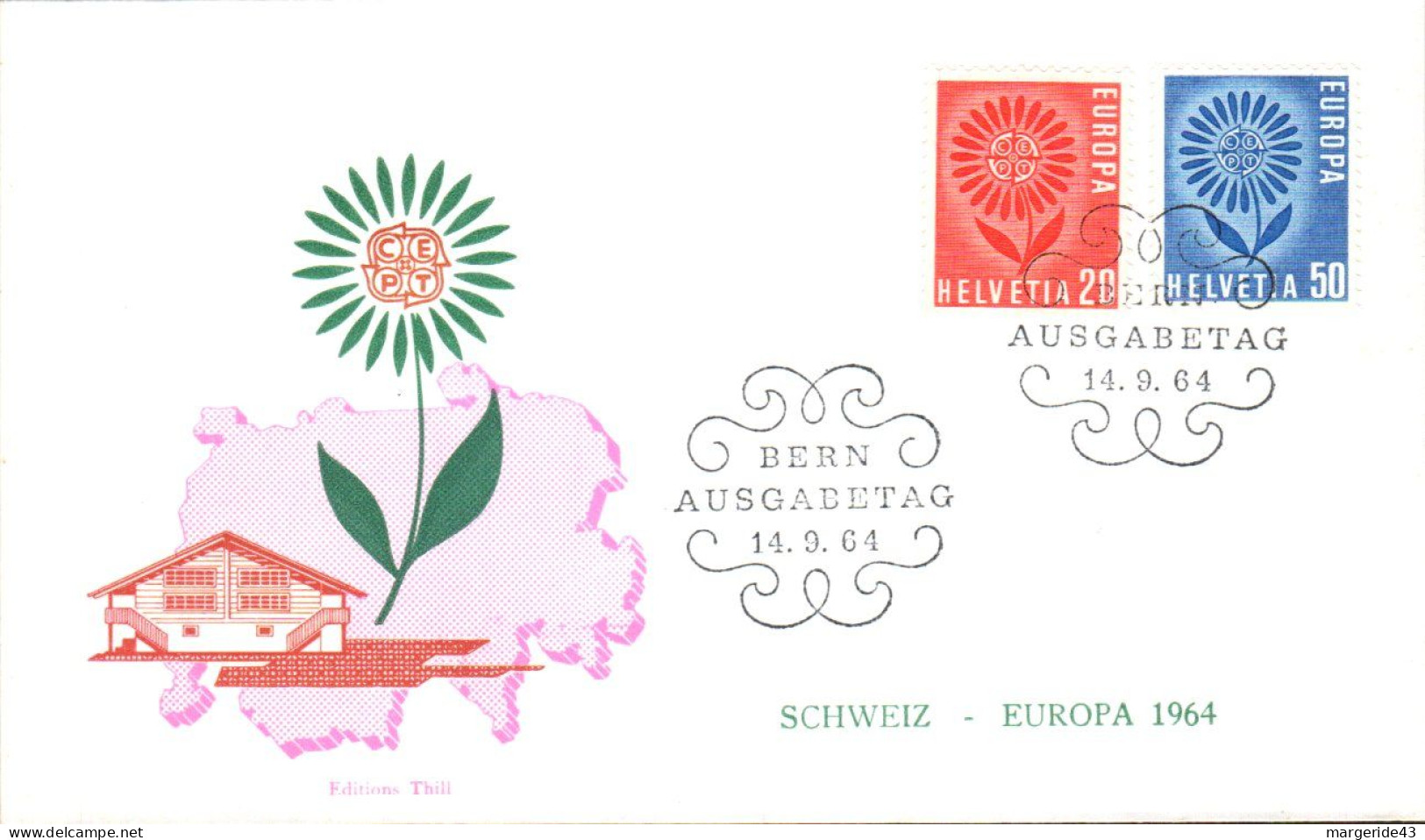 EUROPA 1964 SUISSE FDC - 1964