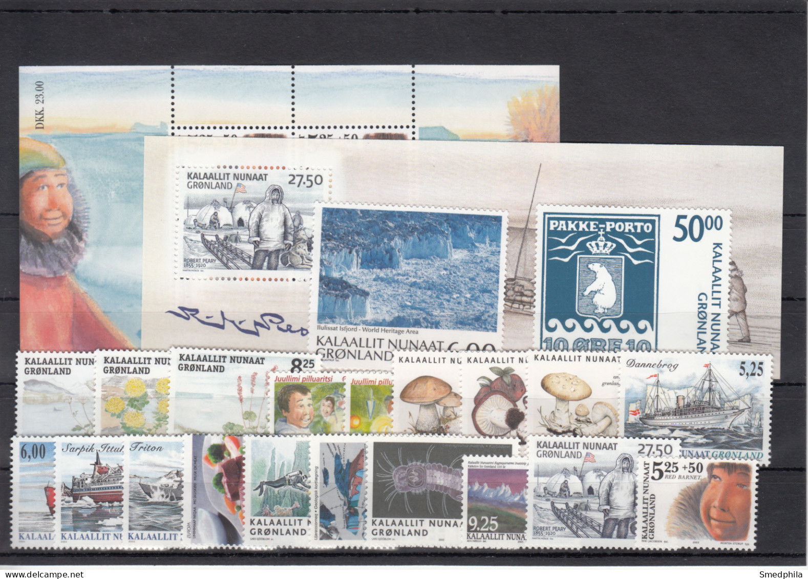 Greenland 2005 - Full Year MNH ** Excluding Self-Adhesive Stamps - Años Completos