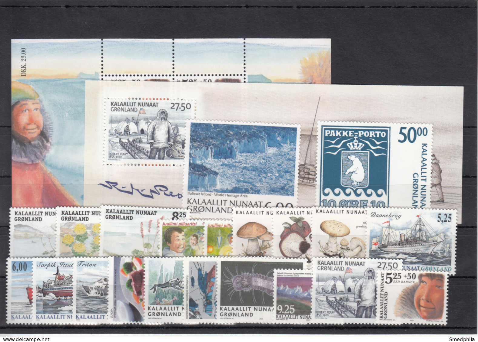 Greenland 2005 - Full Year MNH ** Excluding Self-Adhesive Stamps - Années Complètes