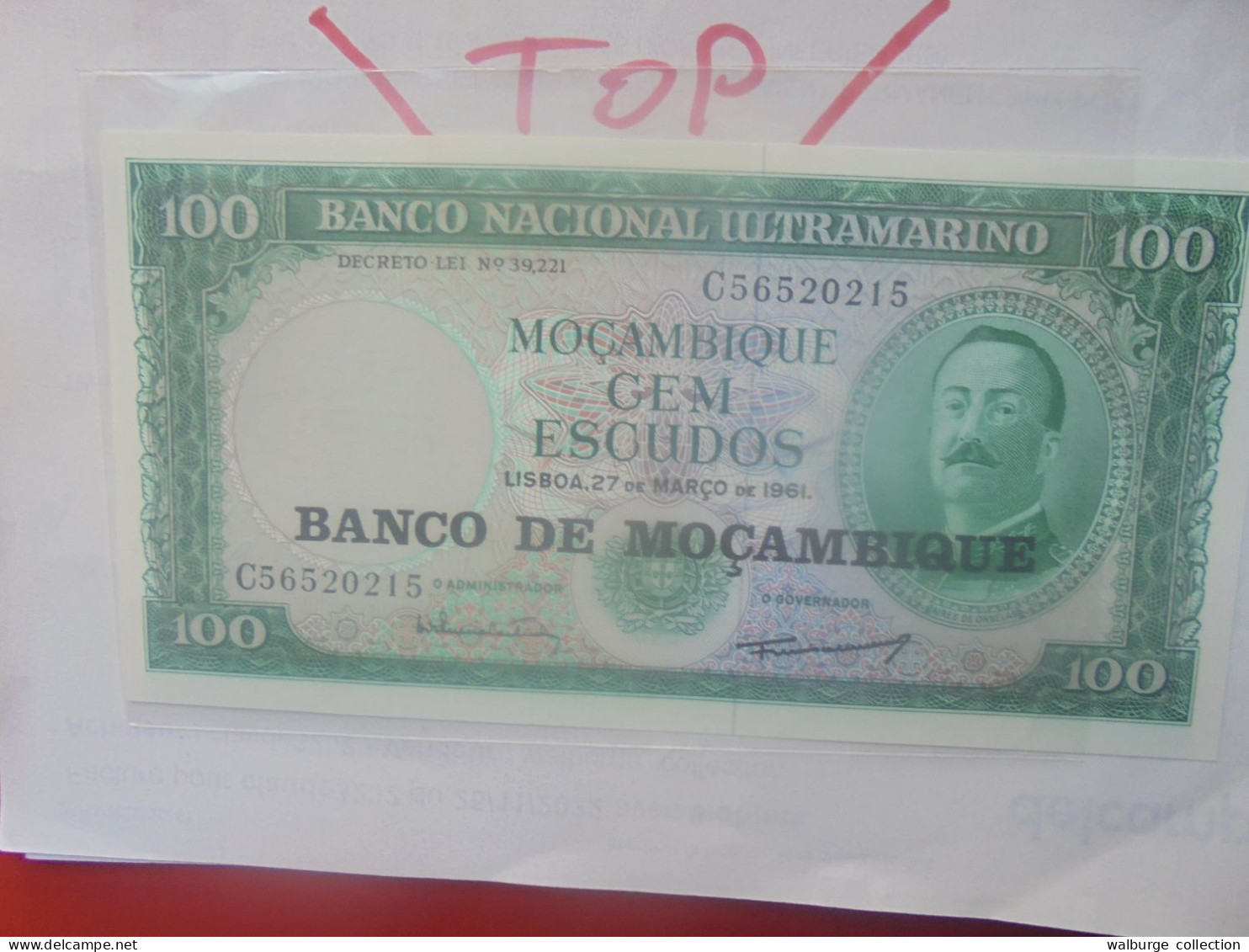 MOZAMBIQUE 100 ESCUDOS 1976 (old Date 1961) Neuf (B.33) - Mozambico