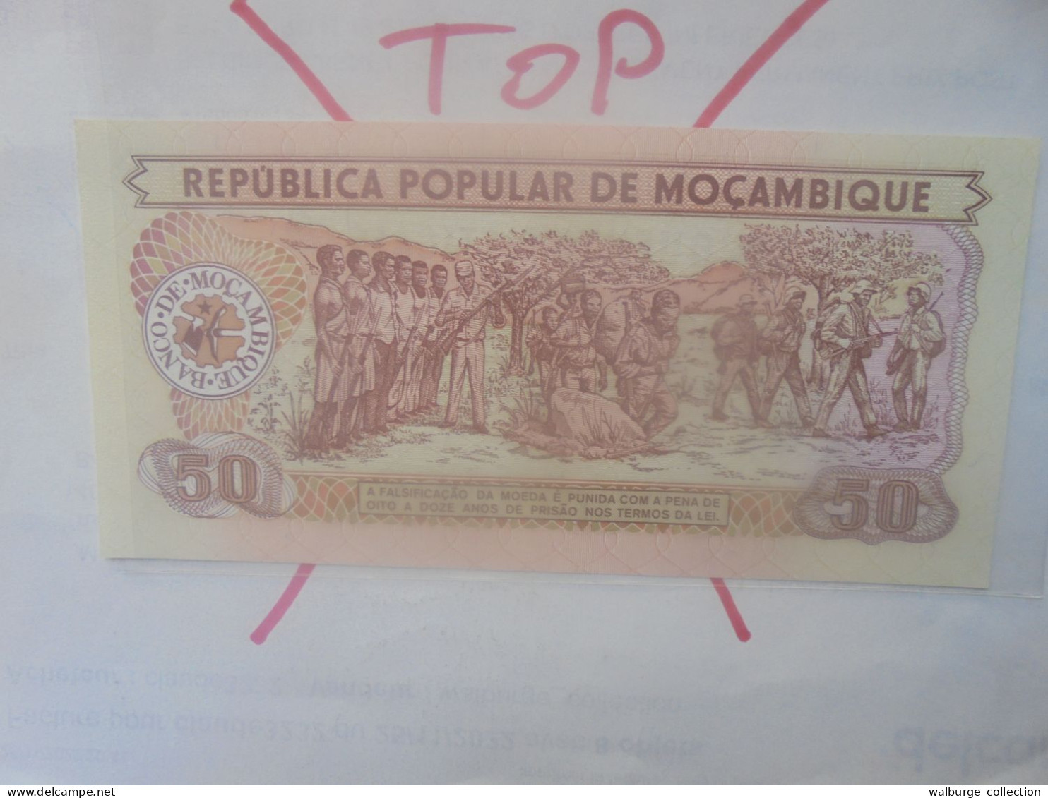 MOZAMBIQUE 50 METICAIS 1986 Neuf (B.33) - Moçambique