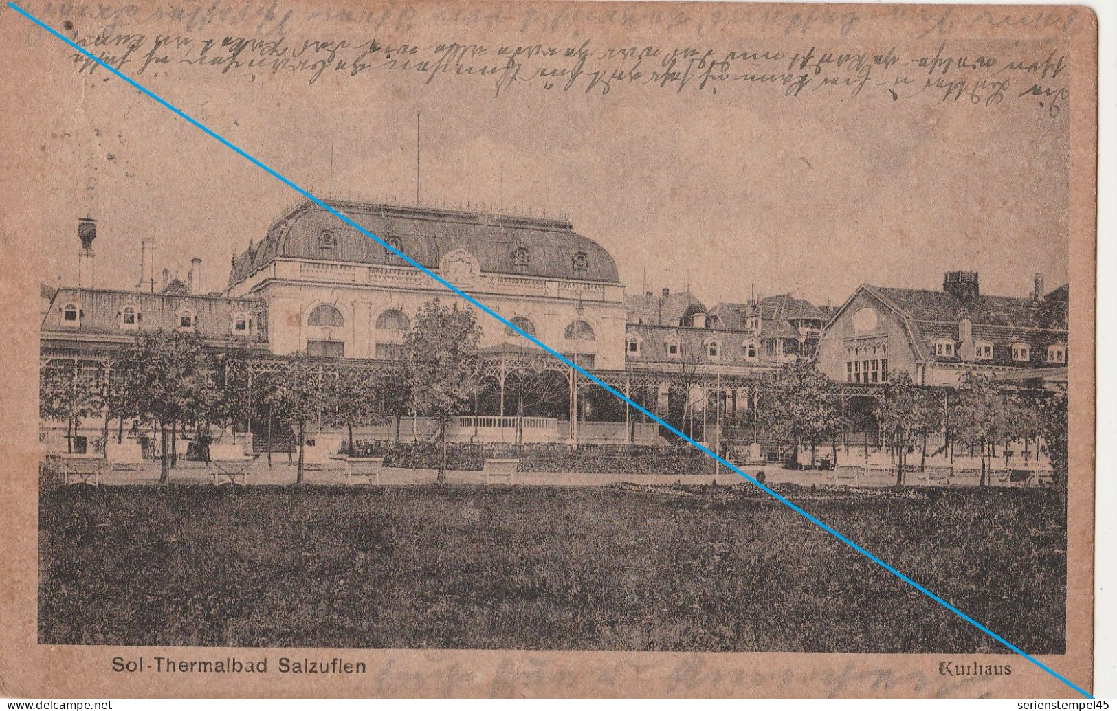 Ak Bad Salzuflen Kurhaus 1923 - Bad Salzuflen