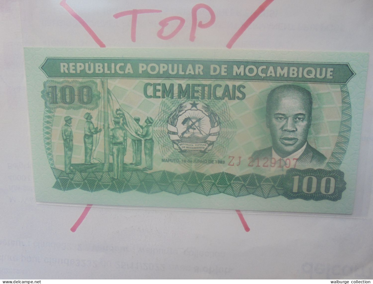 MOZAMBIQUE 100 METICAIS 1983 Neuf (B.33) - Moçambique