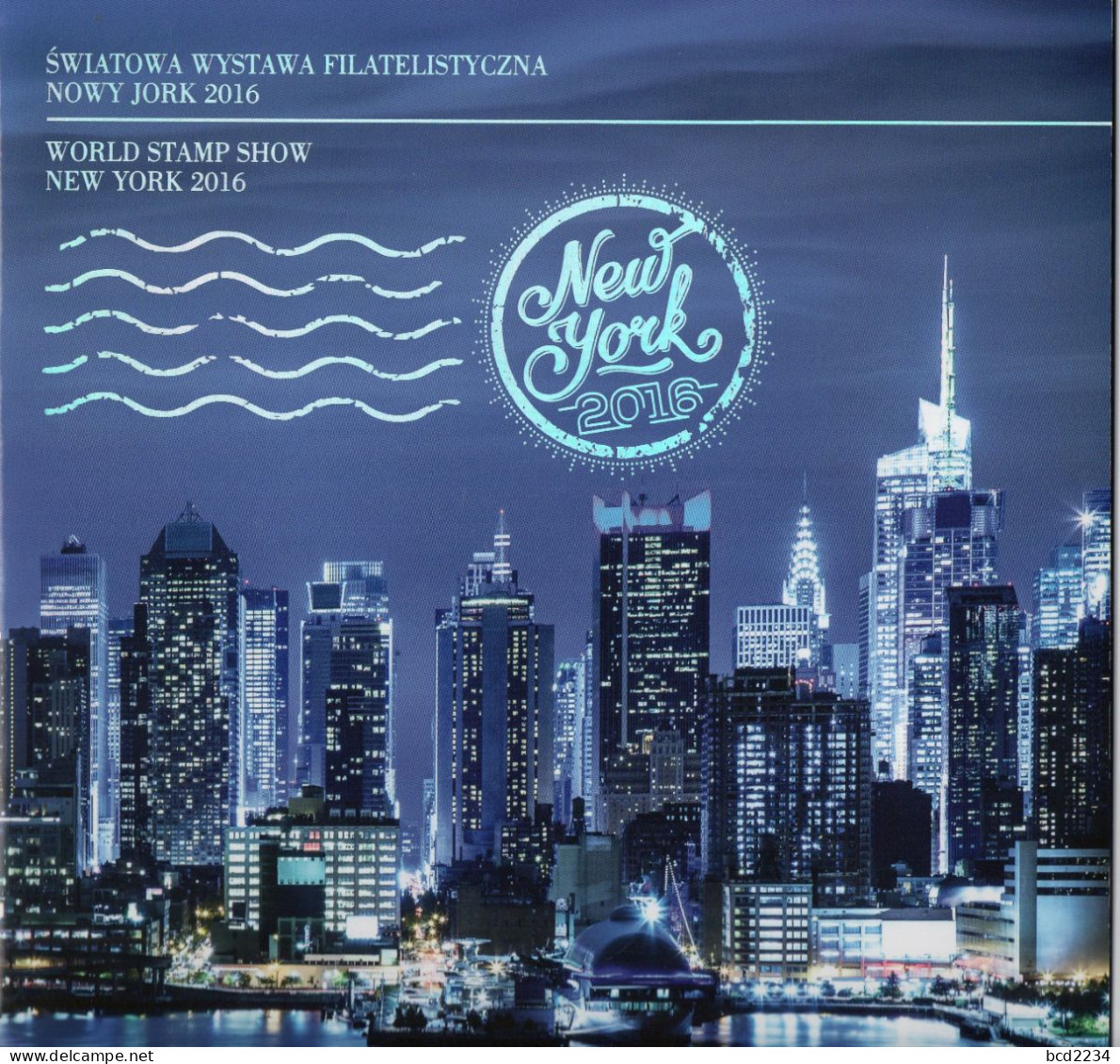 POLAND 2016 POLISH POST SPECIAL LIMITED EDITION FOLDER: NEW YORK USA WORLD STAMP SHOW PHILATELIC EXHIBITION MS NHM FDC - Blokken & Velletjes