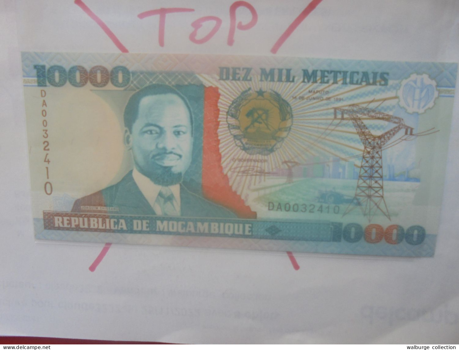 MOZAMBIQUE 10.000 METICAIS 1991 Neuf (B.33) - Mozambique