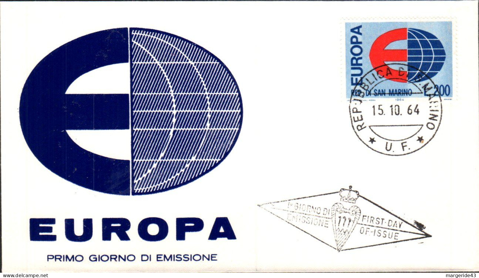 EUROPA 1964 SAN MARIN FDC - 1964