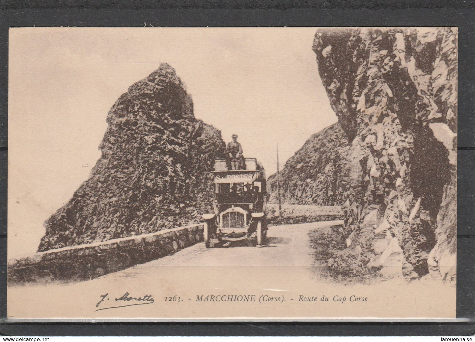 20 - 2B - MARCCHIONE - Route Du Cap Corse (Voiture Des Postes) - Postal Services