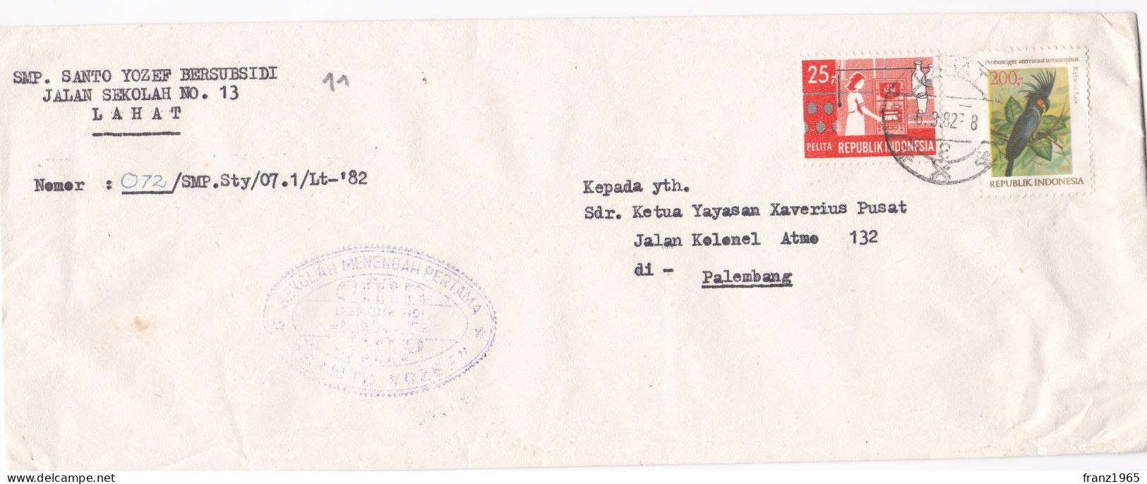Postal History - 1982 - Indonesië