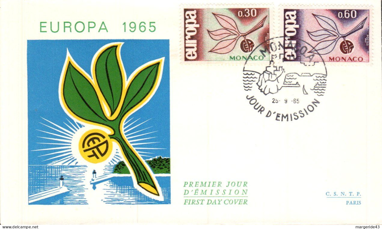 EUROPA 1965 MONACO FDC - 1965