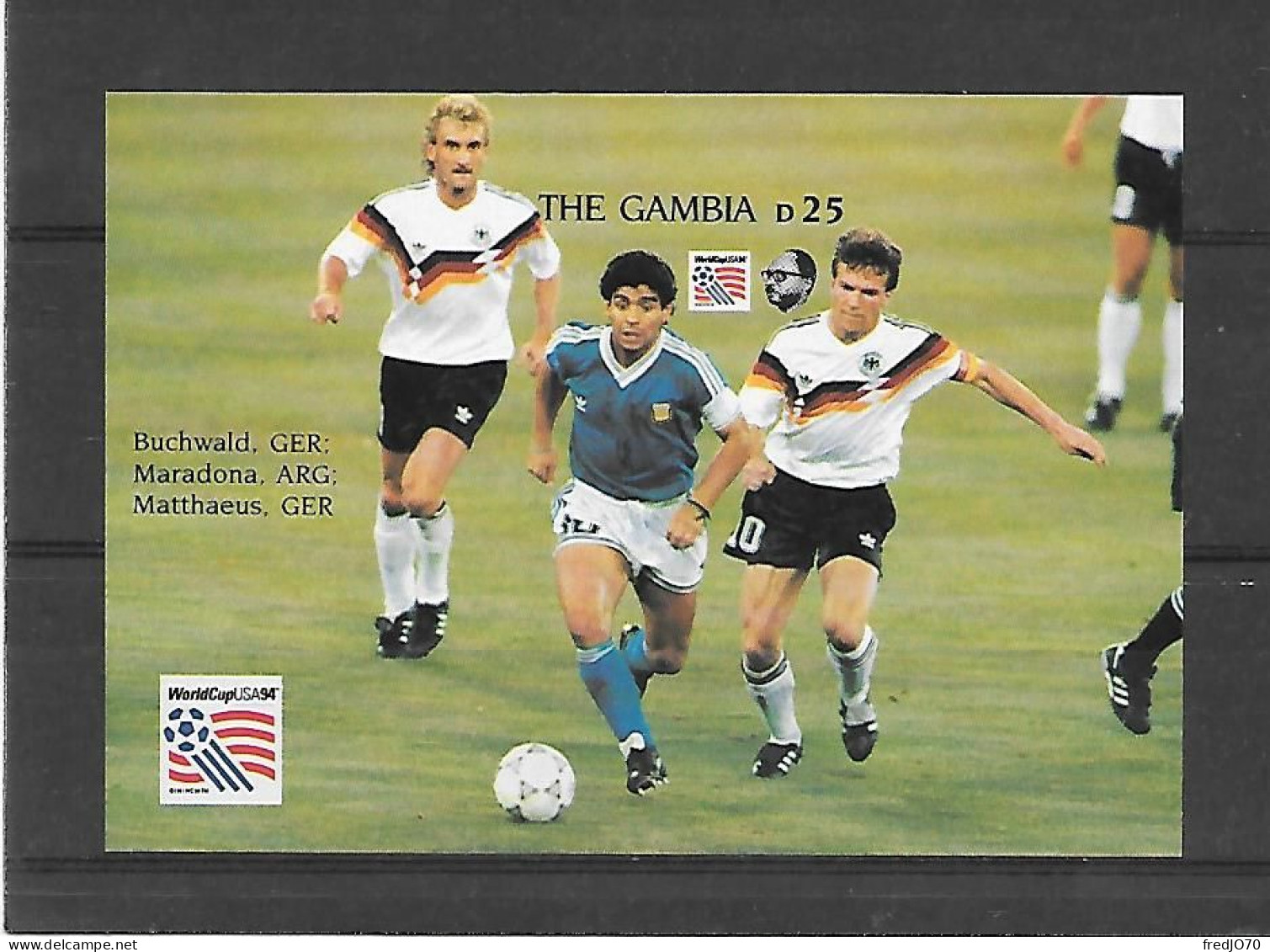 Gambie Gambia Bloc Non Dentelé Imperf CM 94 ** - 1994 – Vereinigte Staaten