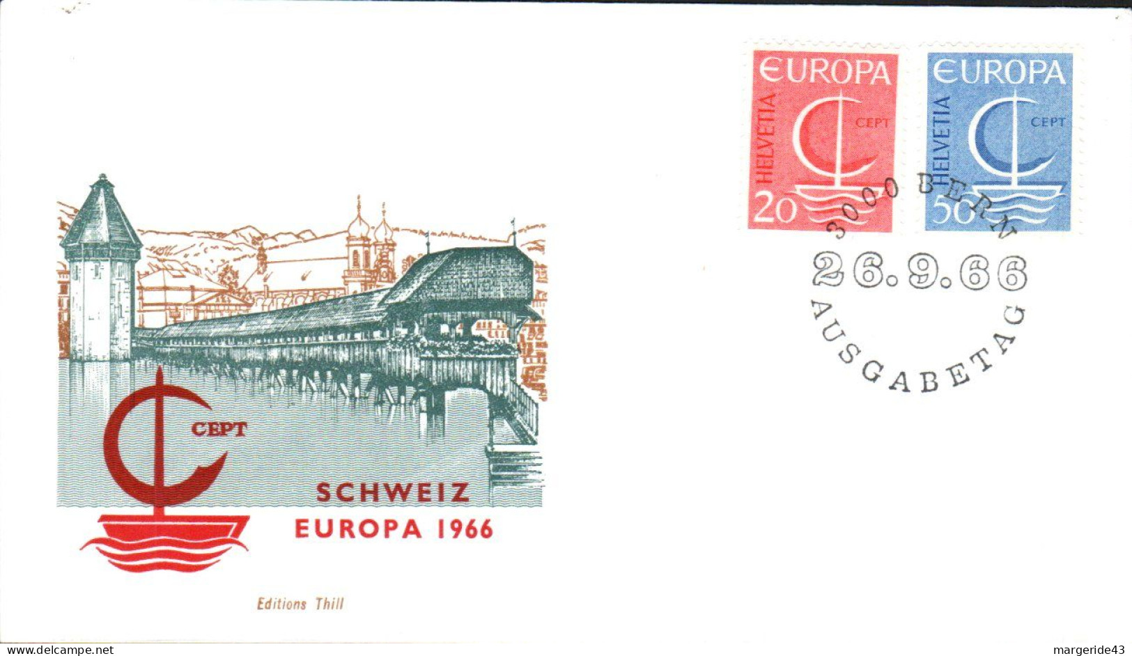 EUROPA 1966 SUISSE FDC - 1966