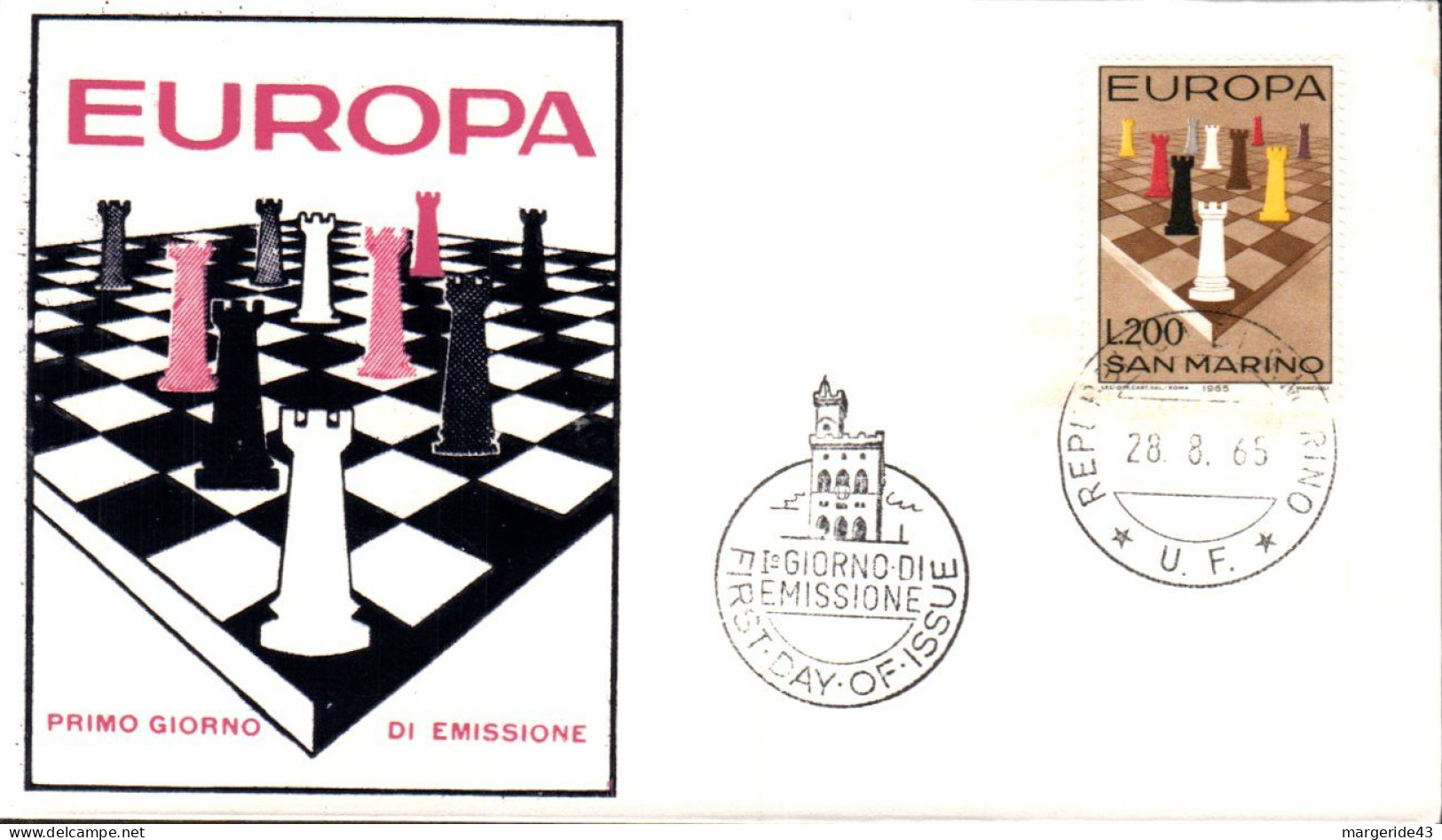 EUROPA 1965 SAN MARIN FDC - 1965