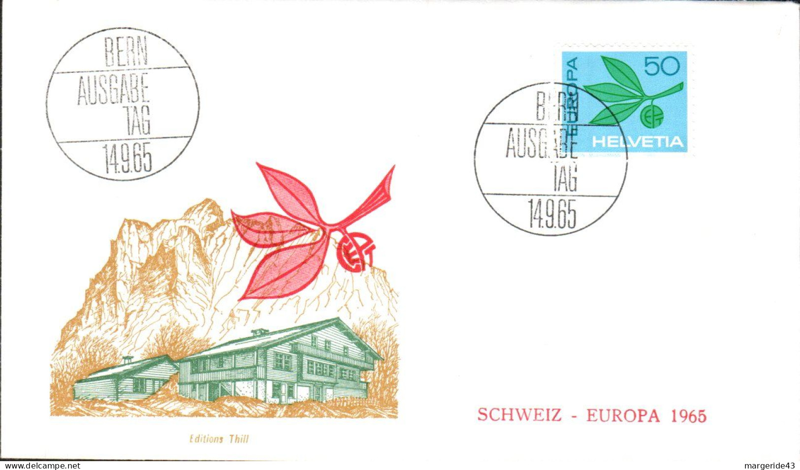 EUROPA 1965 SUISSE  FDC - 1965