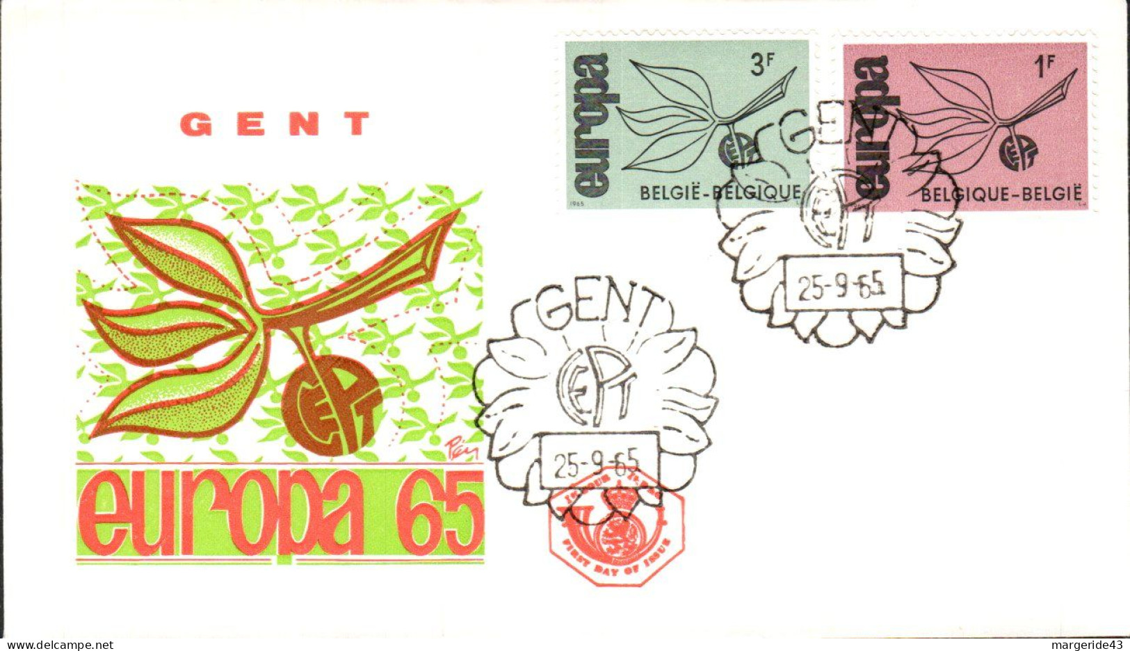 EUROPA 1965 BELGIQUE FDC - 1965