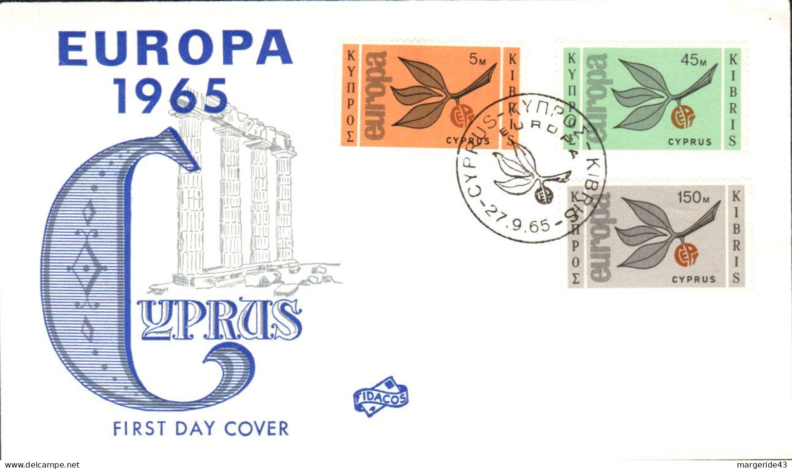 EUROPA 1965 CHYPRE FDC - 1965