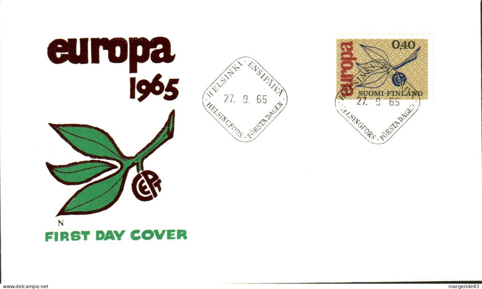 EUROPA 1965 FINLANDE FDC - 1965