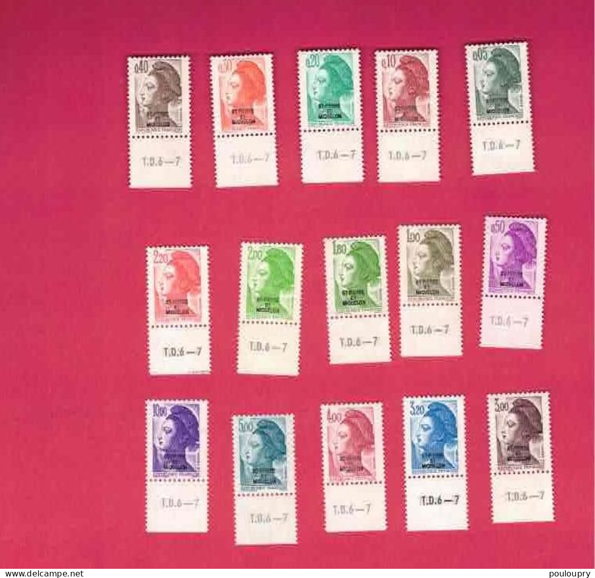 YT N° 455** à 469** Série Complète - Liberté De Gandon - Unused Stamps