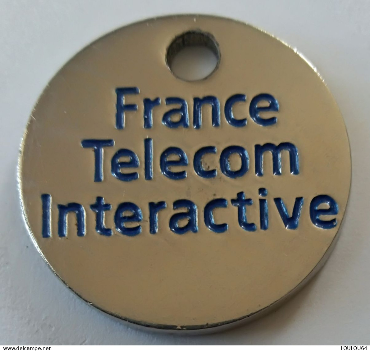 Jeton De Caddie - Wanadoo - FRANCE TELECOM INTERACTIVE - En Métal - (1) - - Munten Van Winkelkarretjes