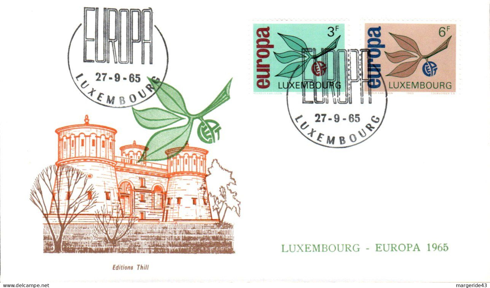 EUROPA 1965 LUXEMBOURG FDC - 1965