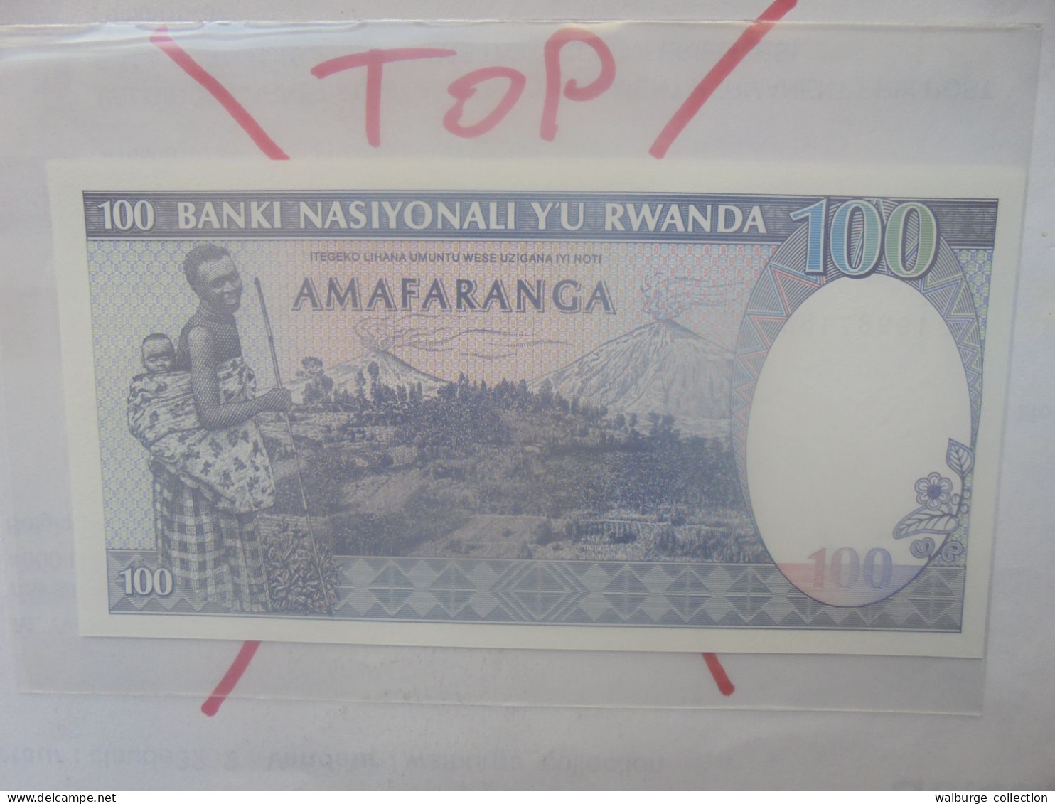 RWANDA 100 Francs 1989 Neuf (B.33) - Ruanda