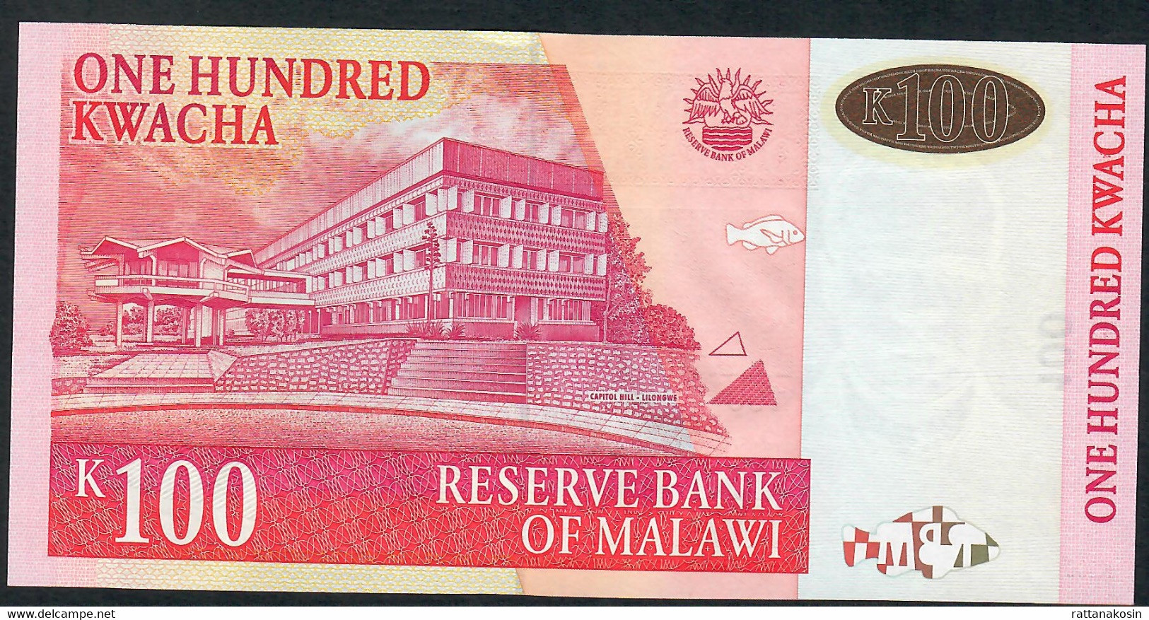 MALAWI  P54a  100 KWACHA 31.10.2005 #BF     UNC. - Malawi