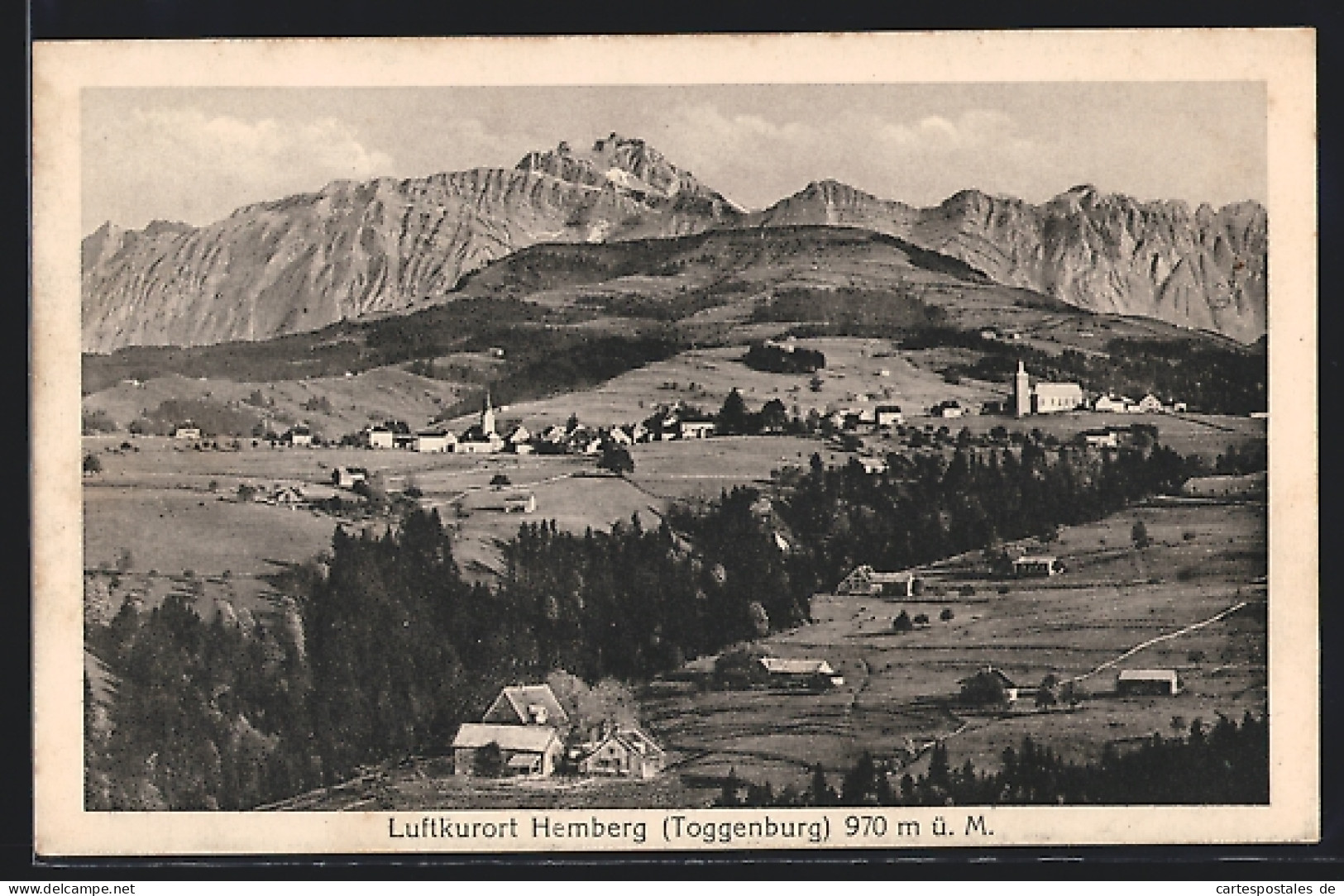 AK Hemberg /Toggenburg, Panorama Mit Kirche  - Hemberg