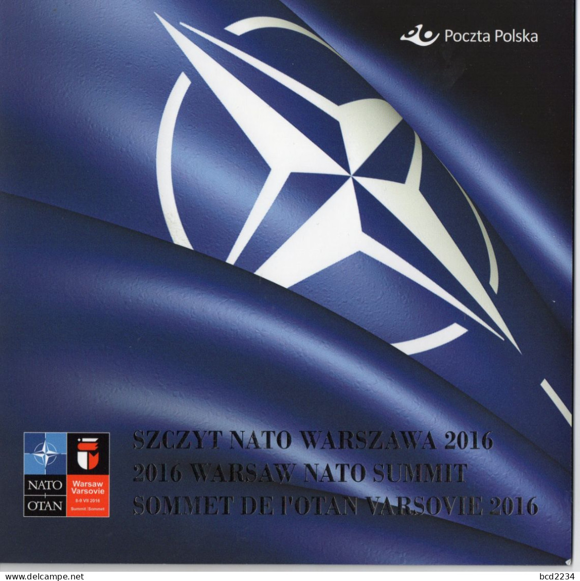 POLAND 2016 POLISH POST SPECIAL LIMITED EDITION FOLDER: WARSAW NATO SUMMIT NHM & FDC & SPECIAL ENVELOPE - FDC