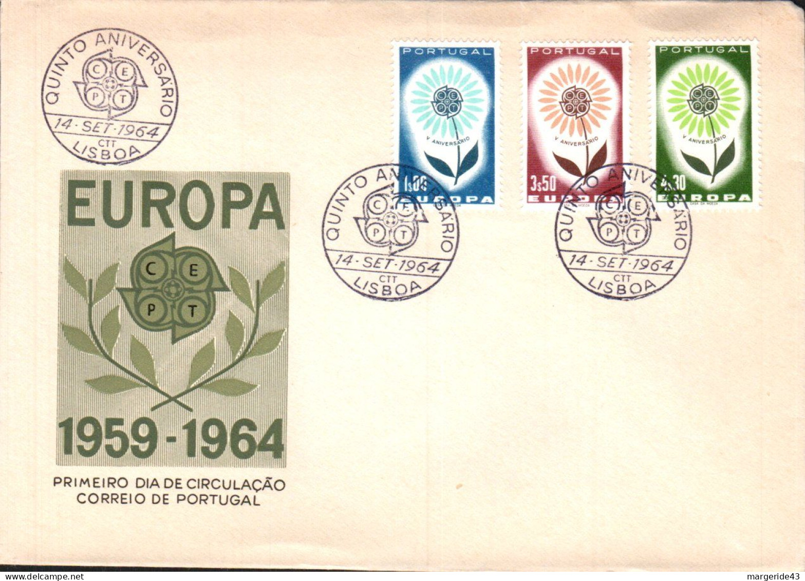 EUROPA 1966 PORTUGAL FDC - 1966