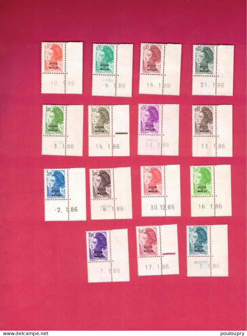 YT N° 455** à 469** Série Complète En CD - Liberté De Gandon - Unused Stamps