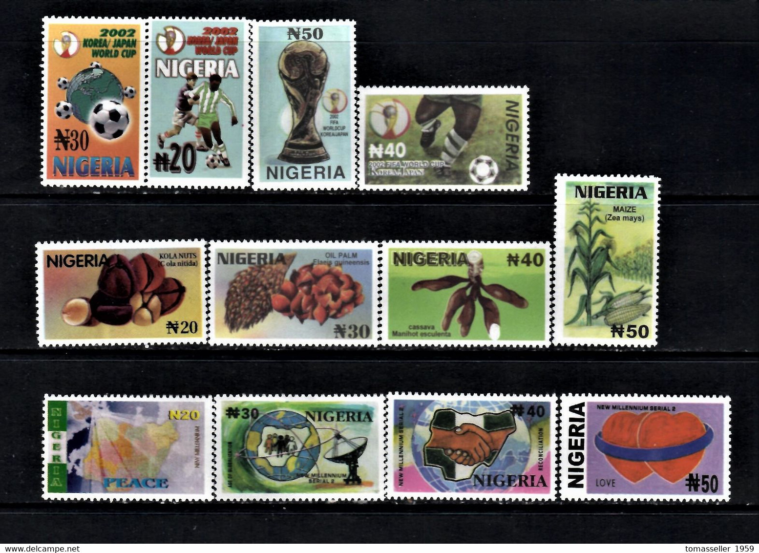 Nigeria-2002 Full Year Set- 3 Issues.MNH** - Nigeria (1961-...)