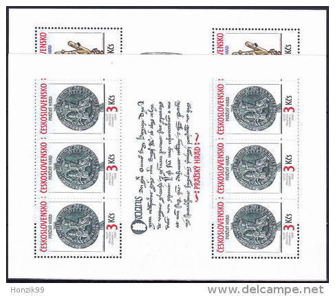 ** Tchécoslovaquie 1990 Mi 3051-2 Klb. (Yv 2851-2) Les Feuilles, (MNH) - Ungebraucht