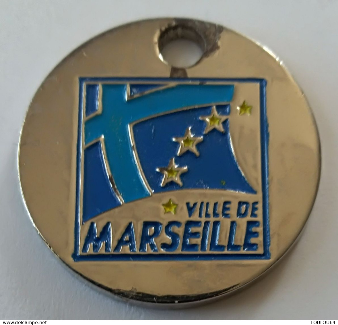 Jeton De Caddie -  Ville De MARSEILLE - 2600 Ans Marseille L'expérience Du Monde - En Métal - (1) - - Moneda Carro