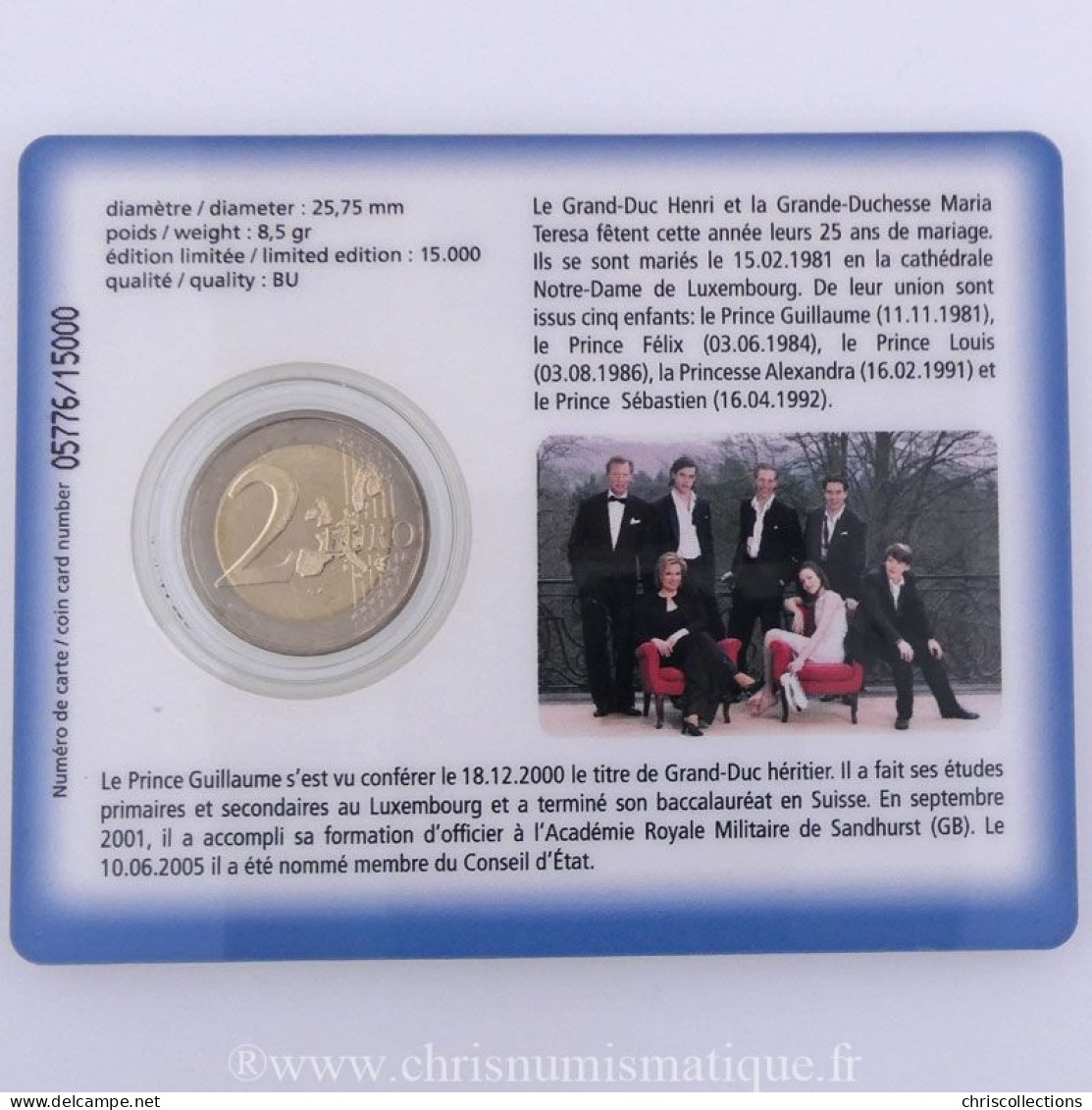 Euro, Luxembourg, 2 Euro 2006 BU  - Luxembourg