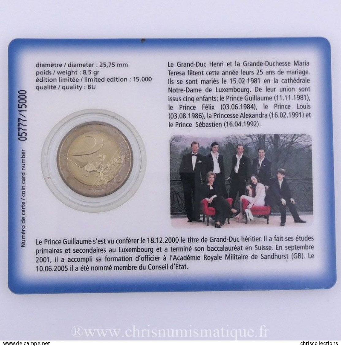 Euro , Luxembourg, 2 Euro 2006 BU  - Lussemburgo