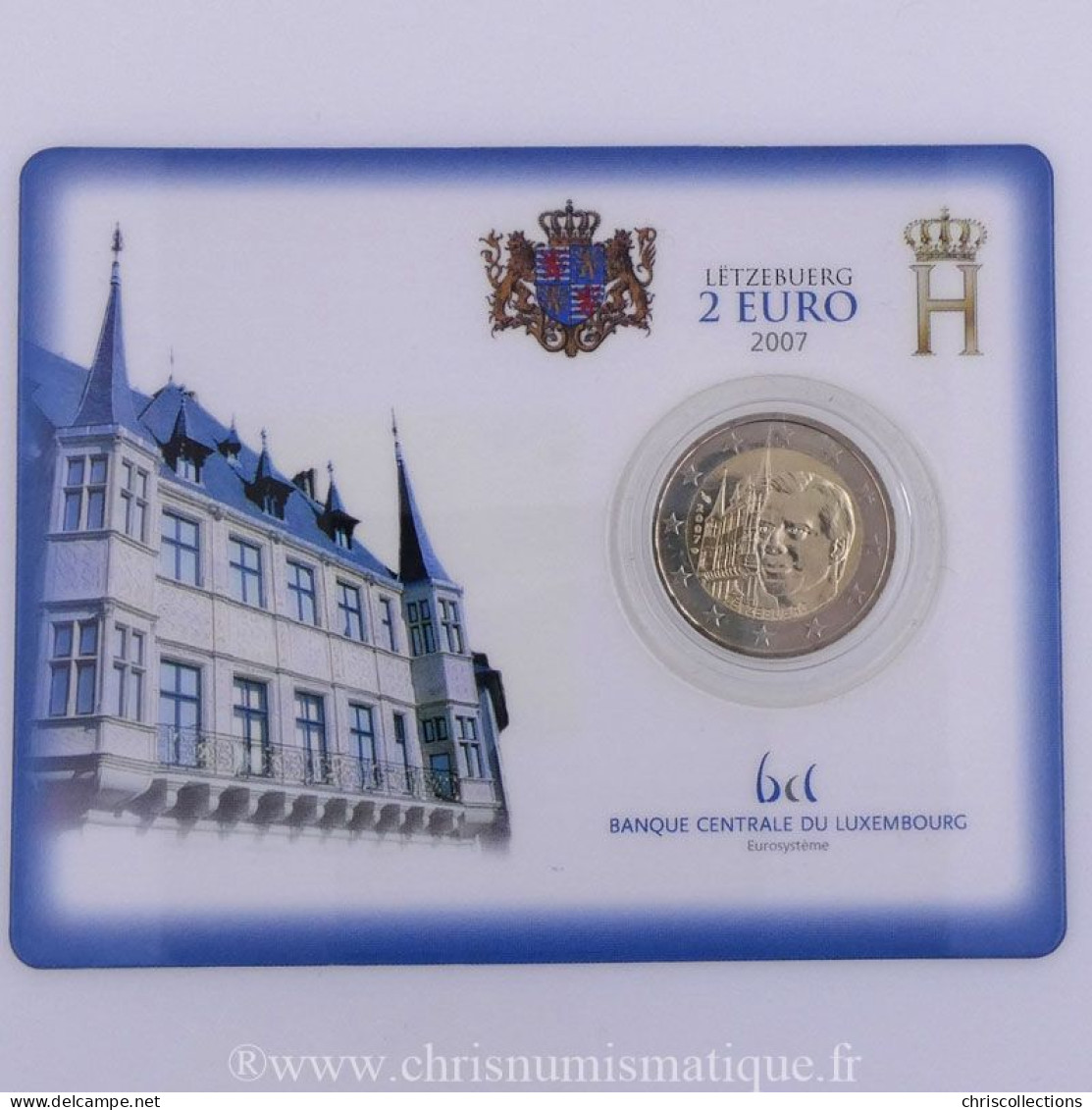 Euro , Luxembourg, 2 Euro 2007 BU  - Lussemburgo