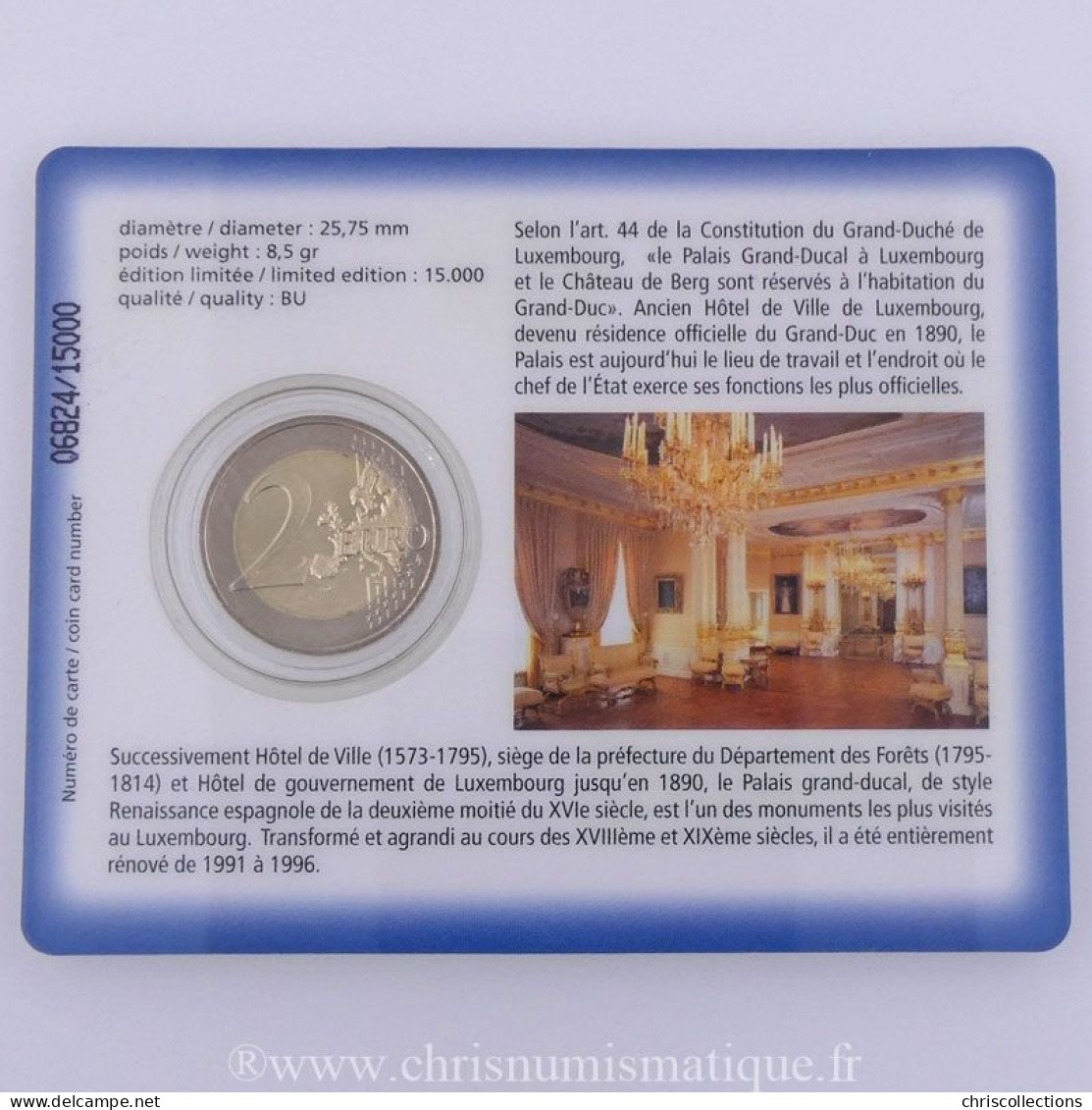 Euro , Luxembourg, 2 Euro 2007 BU  - Luxemburg