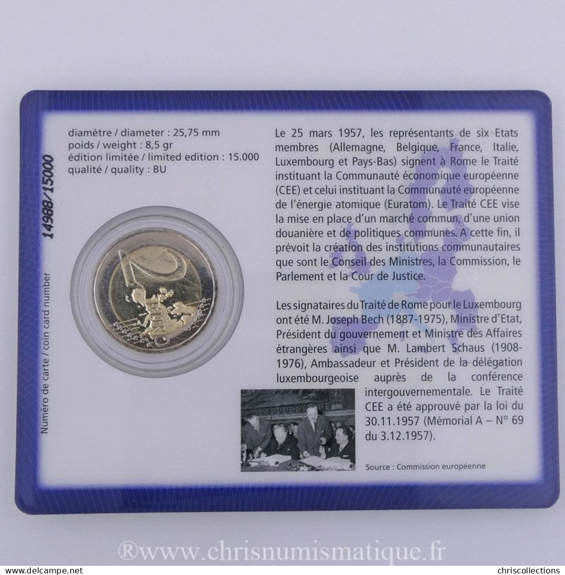 Euro, Luxembourg, 2 Euro 2007 BU  - Luxembourg