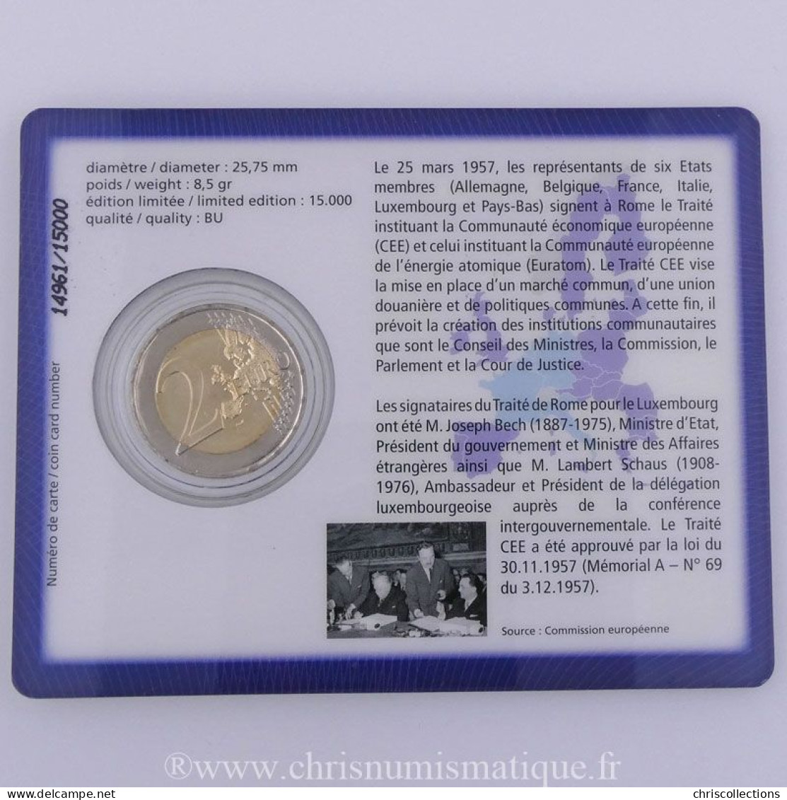 Euro, Luxembourg, 2 Euro 2007 BU  - Luxemburgo