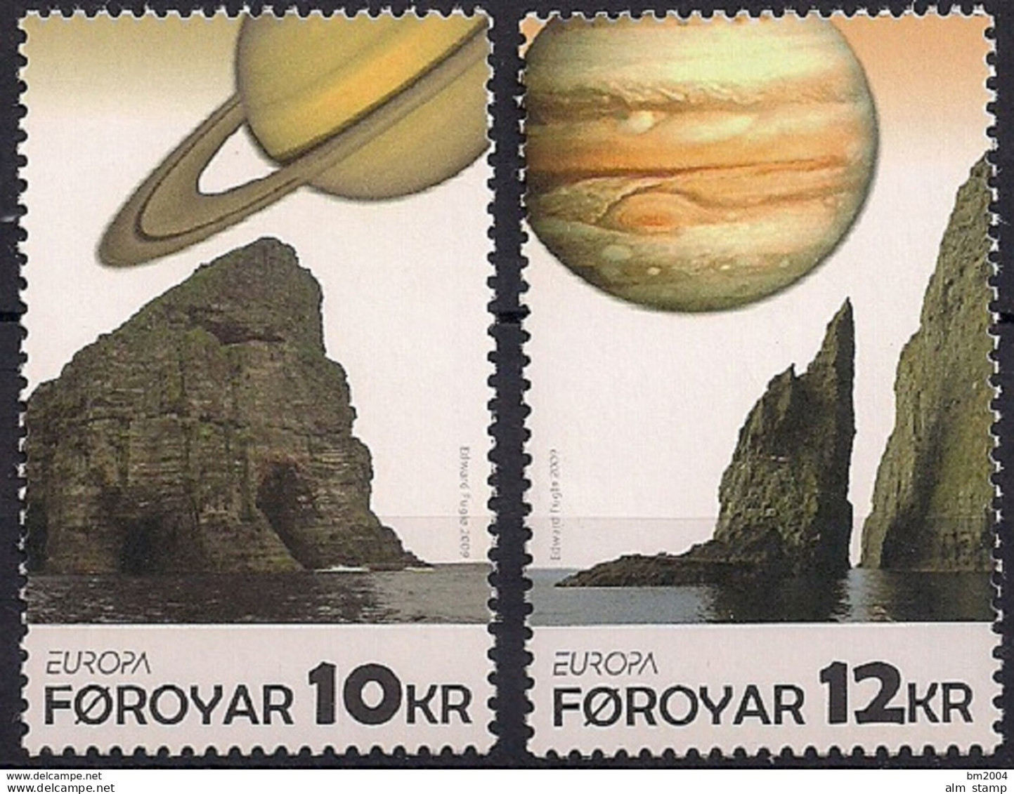 2009 Färöer Mi. 675-6 **MNH . Europa: Astronomie. - Färöer Inseln