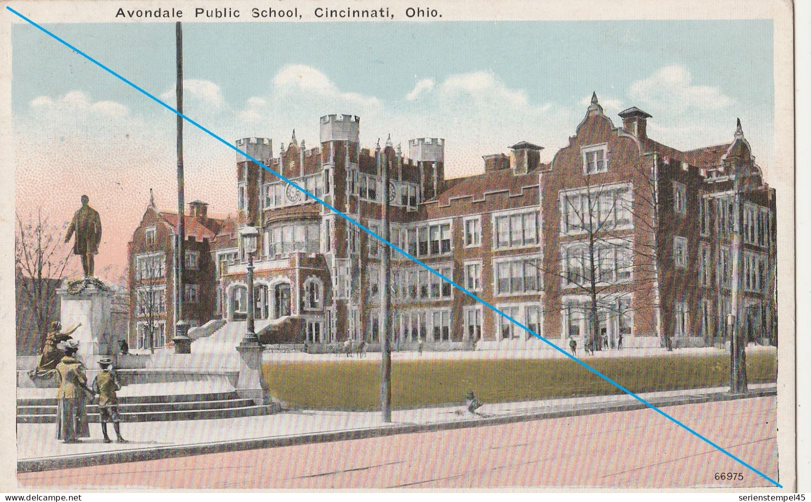 Ak Amerika  Vereinigte Staaten  OH - Ohio  Cincinnati Avondale Public School Cincinnati Ohio 1929 Stade - Cincinnati