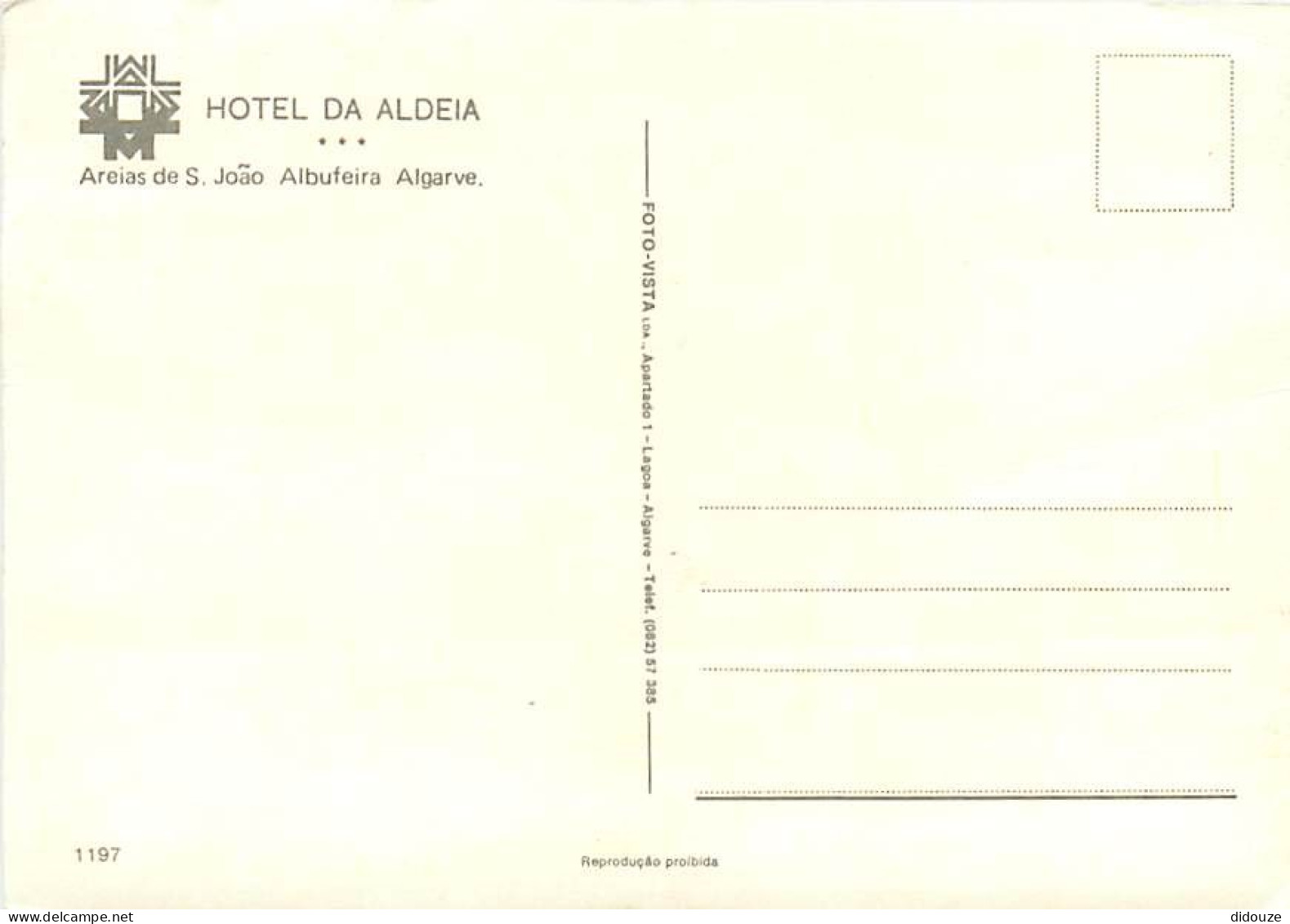 Portugal - Albufeira - Hotel Da Aldeia - Areias De S Joâo - Algarve - CPM - Carte Neuve - Voir Scans Recto-Verso - Faro